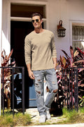 2 Pack Waffle Long Sleeve Cotton T-Shirt (US Only) T-Shirt COOFANDY Store