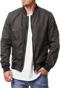 Casual Soft Shell Flight Windbreaker Coat (US Only) Jackets COOFANDY Store Grey S