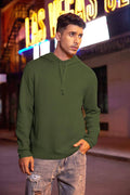 COOFANDY Mens Knitted Hooded Sweater Thick Warm Hoodies Pullover Fashion Casual Sweatshirt Coofandy&