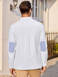 Classic Solid Long Sleeve Button Shirt with Chest Pocket (US Only) Shirts coofandy