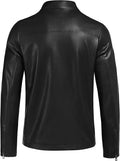 Motorcycle Leather Lightweight Jacket Coat (US Only) Jackets COOFANDY Store