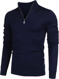 Zip Up Slim Fit Lightweight Pullover Polo Sweater (US Only) Fashion Hoodies & Sweatshirts COOFANDY Store