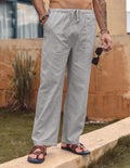 Coofandy Linen Style Elastic Waist Yoga Pants (US Only) Pants coofandy