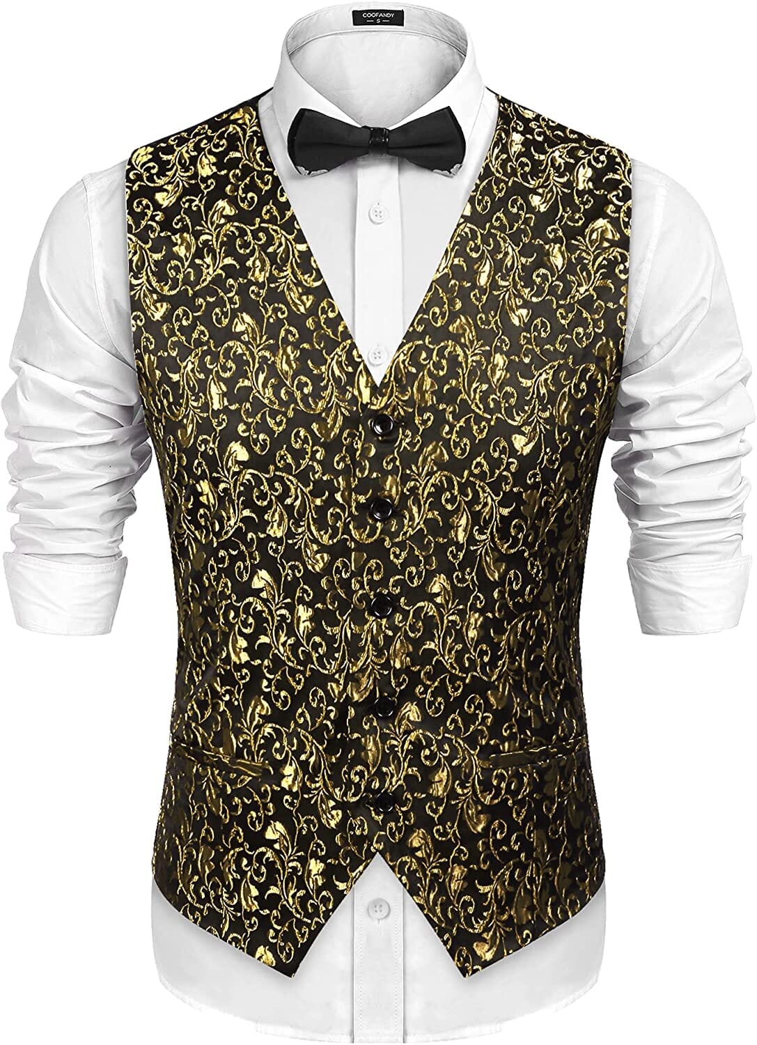 Cognac Tapestry Tuxedo Vest