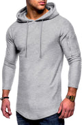 Solid Color Athletic Hoodie (US Only) Hoodies COOFANDY Store Light Gray S