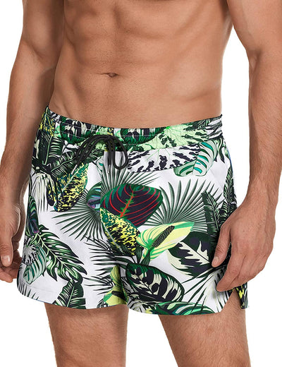 Classic Quick Dry Sport Shorts (US Only) Shorts COOFANDY Store Green Leaves S 