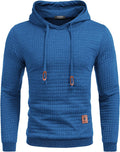 Gym Drawstring Plaid Jacquard Hoodie (US Only) Fashion Hoodies & Sweatshirts COOFANDY Store