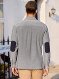 Classic Solid Long Sleeve Button Shirt with Chest Pocket (US Only) Shirts coofandy