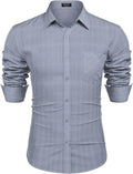 Business Button Up Plaid Shirts (US Only) Shirts Coofandy&