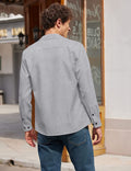 Casual Button Down Long Sleeve Shirt (US Only) Shirts COOFANDY Store