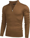 Zip Up Slim Fit Lightweight Pullover Polo Sweater (US Only) Fashion Hoodies & Sweatshirts COOFANDY Store
