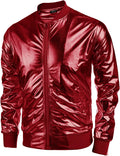70s Disco Christmas Party Zip-up Jacket (US Only) Jackets COOFANDY Store