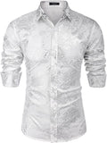 Luxury Design Floral Dress Shirt (US Only) Shirts COOFANDY Store Pat4 S