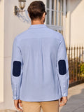 Classic Solid Long Sleeve Button Shirt with Chest Pocket (US Only) Shirts coofandy