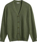 V Neck Lightweight Button Down Knitted Sweater (US Only) Sweaters COOFANDY Store