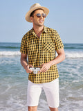 Casual Short Sleeve Plaid Shirt (US Only) Shirts coofandystore