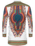 Casual Ethnic Graphic Long Shirt (US Only) Shirts COOFANDY Store