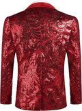 Shiny Sequins Blazer Floral Blazer (US Only) Blazer COOFANDY Store
