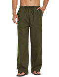 Coofandy Linen Style Loose Waist Yoga Pants (US Only) Pants coofandy Army Green S