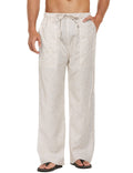 Coofandy Linen Style Elastic Waist Yoga Pants (US Only) Pants coofandy Light Khaki S