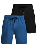 2-Pack Quick Dry Gym Shorts (US Only) Shorts coofandy Black/Blue S