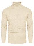 Casual Slim Fit Turtleneck Pullover Sweaters (US Only) Sweaters coofandystore Apricot S