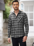 Classic Long Sleeve Plaid Shirts (US Only) Shirts coofandystore Black S