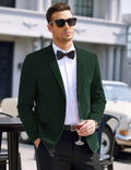 Two Button Slim Fit Blazers Retro Tuxedo Suit Jackets (US Only) Blazer coofandy Army Green S
