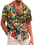 Coofandy Hawaiian Floral Shirts (US Only) Shirts coofandy B- Navy Blue S