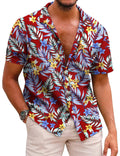 Coofandy Hawaiian Floral Shirts (US Only) Shirts coofandy B- Wine Red S