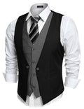 Coofandy Formal Slim Fit Vest (US Only) Vest coofandy Black S