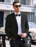Two Button Slim Fit Blazers Retro Tuxedo Suit Jackets (US Only) Blazer coofandy Black S