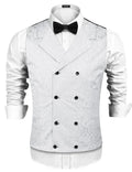 Coofandy Victorian Floral Vest (US Only) Vest coofandy