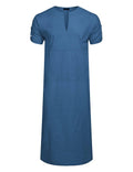 Coofandy V-Neck Long Gown (US Only) Robe coofandy Blue S