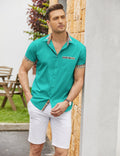 Coofandy Casual Plaid Collar Linen Style Shirt (US Only) Shirts coofandy
