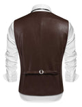 Coofandy Leather Vest (US Only) Vest coofandy