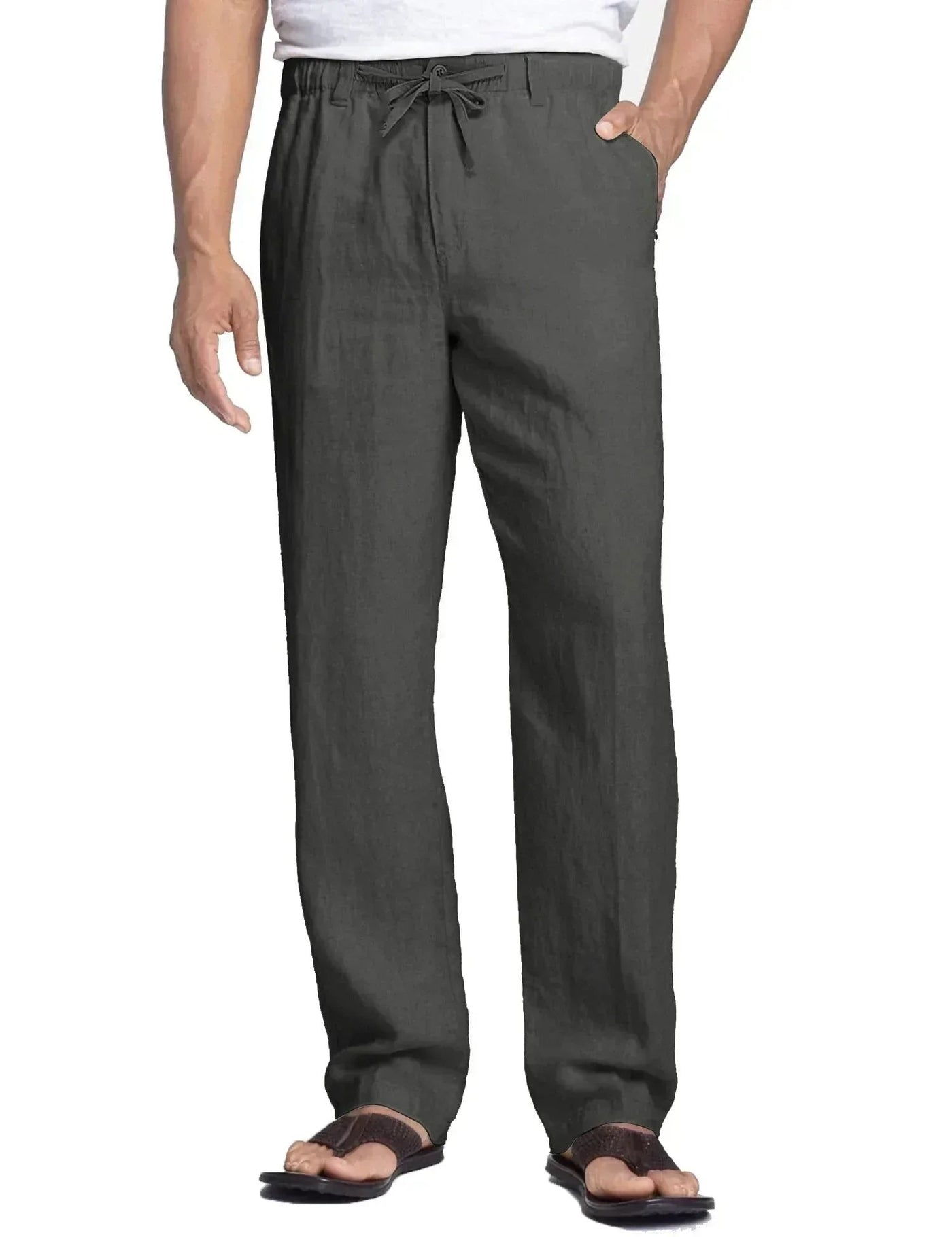 Coofandy Casual Cotton Style Trousers (US Only) Pants coofandy Dark Grey S 