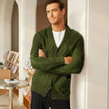 Shawl Collar Button Down Knitted Sweater with Pockets (US Only) Sweaters COOFANDY Store