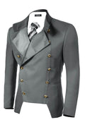 Coofandy Double-Breasted Blazer (US Only) Blazer coofandy Gray S