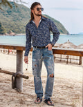 Coofandy Coffee Bean Pattern Shirt coofandystore
