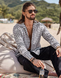 Coofandy Plaid Cotton Shirt coofandystore