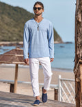 Coofandy V-neck Long Sleeves Shirt coofandystore