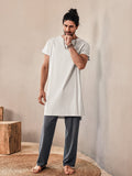 Soft Linen Blend Long Top Shirts coofandystore