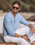 Coofandy V-neck Long Sleeves Shirt coofandystore