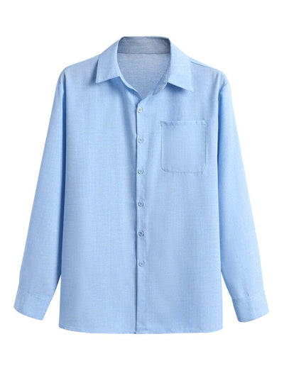 Lapel Neck Linen Casual Shirt Shirts & Polos coofandystore 