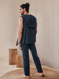 Soft Linen Blend Tank Top Set Sets coofandystore