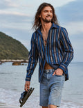 Coofandy Striped Texture Shirt coofandystore
