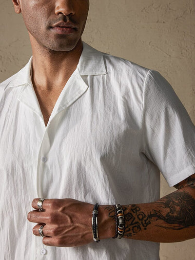 Classic Solid Cotton and Linen Casual Button Shirt Shirts coofandystore 
