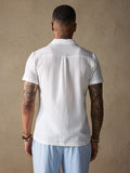 Solid Color Cotton Linen Simple Casual Shirt Shirts & Polos coofandystore
