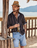Coofandy Striped Pattern Shirt coofandystore